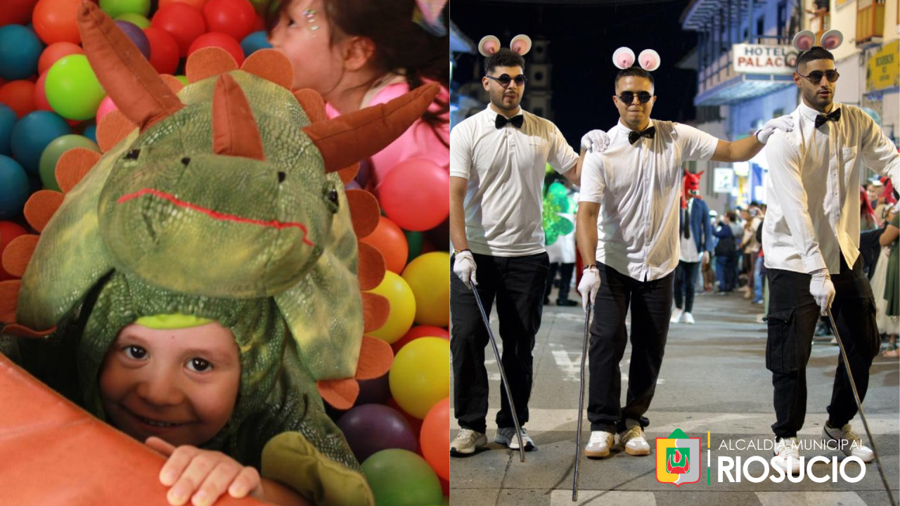 Niños y jóvenes disfrazados